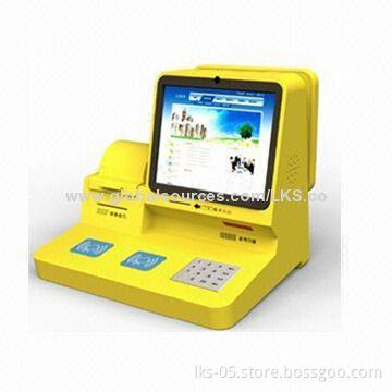 17-inch Touch Screen Laptop Kiosk with Plastic Keyboard and Mouse